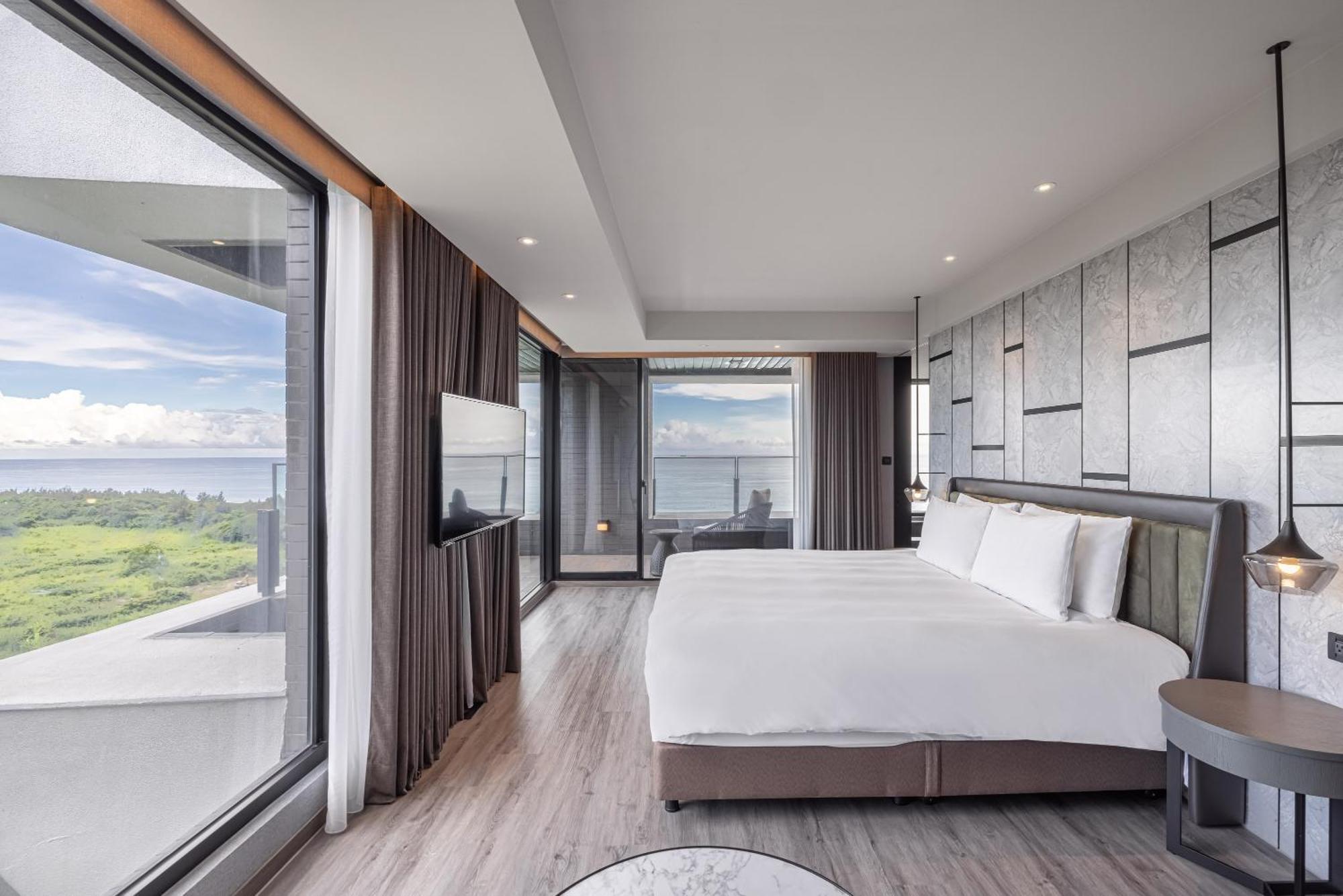 Lakeshore Hotel Hualien Taroko Shunan Cameră foto A bedroom at the hotel
